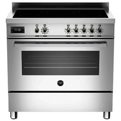 Bertazzoni Professional Series 90cm Electric Induction Single Range Cooker Stainless Steel
